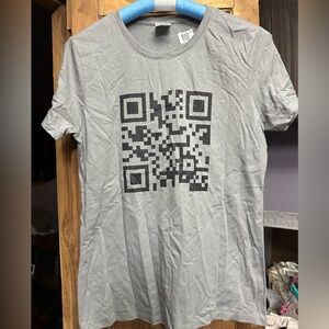 NWT F*%k You scan code medium t shirt grey super soft never worn
